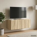 vidaXL Meuble TV mural 78 5 x 31 x 30 cm Chêne Sonoma