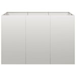 vidaXL Jardinière 120x80x80 cm acier inoxydable