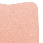 vidaXL fauteuil relaxant en tissu en laine bouclée rose
