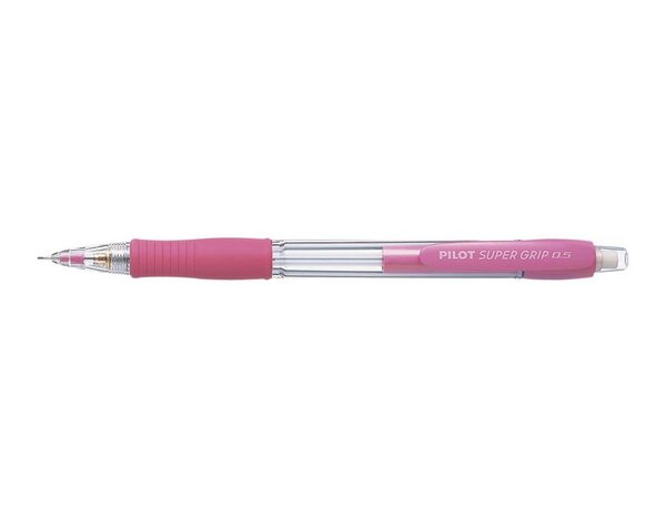 Porte-mine SUPERGRIP H185 0 5 mm Plastique Grip Caoutchouc Rose PILOT