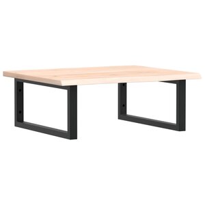 vidaXL Étagère de vasque murale acier et bois de chêne massif