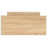 vidaXL Cadre de lit sans matelas chêne sonoma 100x200 cm