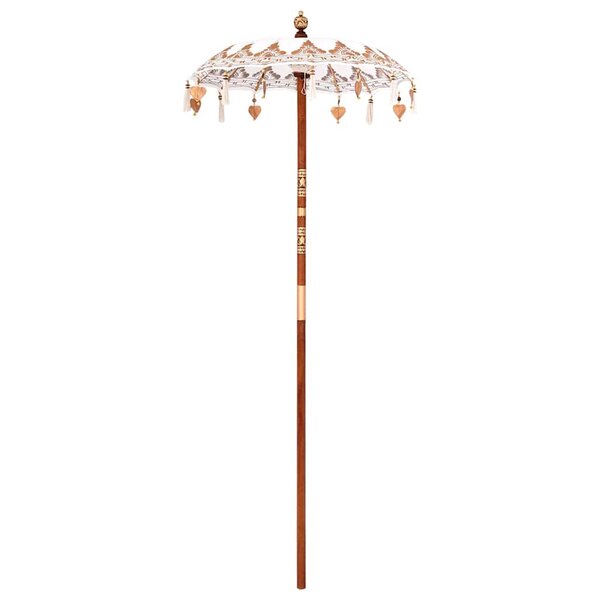 vidaXL Parasol balinais Crème 125 x 125 x 260 cm