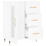 vidaXL Buffet blanc 69 5x34x90 cm bois d'ingénierie