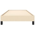 vidaXL Cadre de lit sans matelas crème 90x200 cm tissu