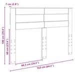 vidaXL Tête de lit Chêne fumé 160 cm Bois d'ingénierie