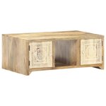 vidaXL Table basse 90x50x35 cm Bois solide de manguier