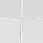vidaXL Tente de réception 3x9 m Blanc