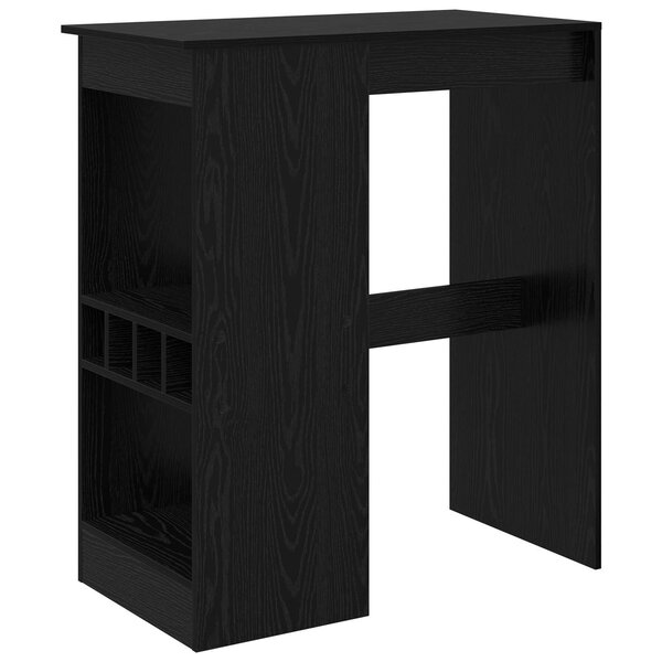 vidaXL Table de bar Chêne noir 90 x 47.5 x 103.5 cm Bois d'ingénierie