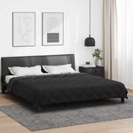vidaXL Duvet complet toute l'année Noir et anthracite 200 x 200 cm