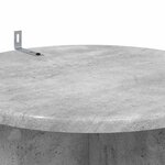 vidaXL Support de Plante 2 pièces Gris béton 40 x 40 x 80 cm