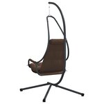 vidaXL Chaise suspendue Café 94 x 107 x 196 5 cm Acier