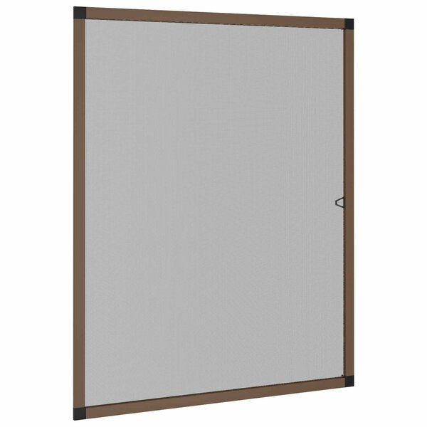vidaXL Écran anti-insectes pour fenêtres Marron 110 x 130 cm