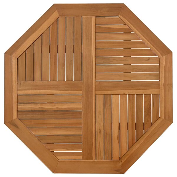 vidaXL Dessus de table 90x90x2 5 cm octogonal bois de teck massif