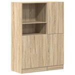 vidaXL Ensemble d'armoires de cuisine 2 Pièces chêne sonoma