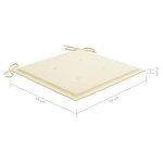 vidaXL Chaises de jardin 6 Pièces avec coussins Bois d'acacia solide