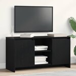 vidaXL Meuble TV Chêne noir 102 x 37 5 x 52 5 cm Bois d'ingénierie