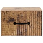 vidaXL Cabinet de chevet mural 2 pièces Bois ancien 34 5 x 33 x 20 cm