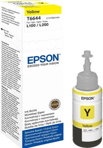 Cartouche d'encre epson ecotank t6644 70ml (jaune)