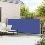vidaXL Auvent latéral rétractable de patio 140x500 cm Bleu