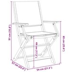 vidaXL Chaises de jardin lot de 2 taupe bois d'acacia massif et tissu