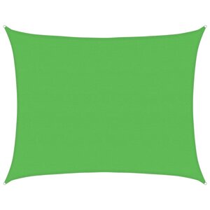 vidaXL Voile d'ombrage 160 g/m² Vert clair 6x7 m PEHD