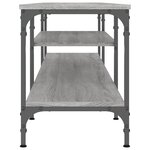 vidaXL Meuble TV sonoma gris 201x35x45 cm bois d'ingénierie et fer