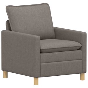 vidaXL Canapé Taupe 76 x 81 x 87 5 cm Tissu