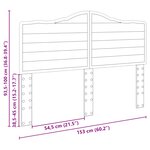 vidaXL Tête de lit Chêne artisanal 150 cm Bois d'ingénierie