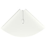 vidaXL Étagère Flottante d'Angle 4 pc Blanc 24 x 24 x 2 cm