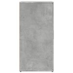 vidaXL Buffet gris béton 59x39x80 cm bois d'ingénierie