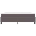 vidaXL Cadre de lit avec matelas Gris 180 x 200 cm Faux cuir