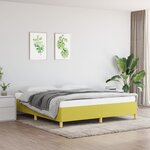 vidaXL Sommier à ressorts de lit Vert 160x200 cm Tissu