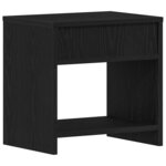 vidaXL Table de chevet chêne noir 40x30x40 cm bois d'ingénierie