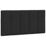 vidaXL Coussin de tête de lit noir 100 cm velours