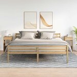 vidaXL Tables de chevet avec tiroir 2 Pièces chêne artisanal 35x34x66 5cm