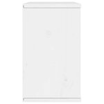 vidaXL Meuble TV ODDA blanc 79x24x40 cm bois massif pin