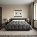 vidaXL Duvet complet toute l'année Gris clair 220 x 240 cm Microfibre