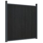 vidaXL Panneau de clôture gris 180x186 cm WPC
