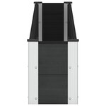 vidaXL Jardinière surélevée Noir 200 x 30 x 36 cm WPC et Aluminium