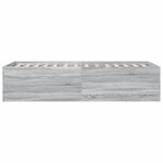 vidaXL Cadre de lit sans matelas sonoma gris 90x190 cm