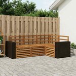 vidaXL Ensemble de canapés d'extérieur 4 pc Polyester