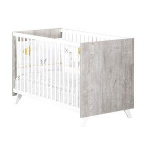 Lit Bébé style scandinave 120 x 60 cm - Gris