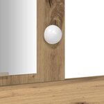 vidaXL Table de Toilette Marron 102 x 33 x 135 cm Bois d'ingénierie