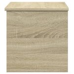 vidaXL Boîte de rangement chêne sonoma 60x35x35 cm bois d'ingénierie