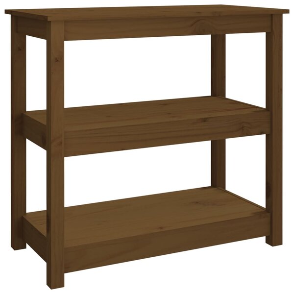 vidaXL Table console Marron miel 80x40x74 cm Bois massif de pin