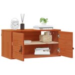 vidaXL Meuble mural avec étagère 2 Pièces Cire marron 60 x 30 x 30 cm