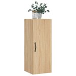 vidaXL Armoire murale chêne sonoma 34 5x34x90 cm bois d'ingénierie