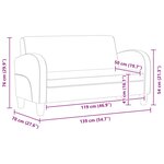 vidaXL Ensemble de canapés 2 Pièces Daim synthétique Marron