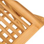 vidaXL Chaises de jardin pliantes lot de 2 47x62x90cm bois massif teck